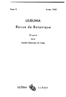 Lejeunia, Revue de Botanique