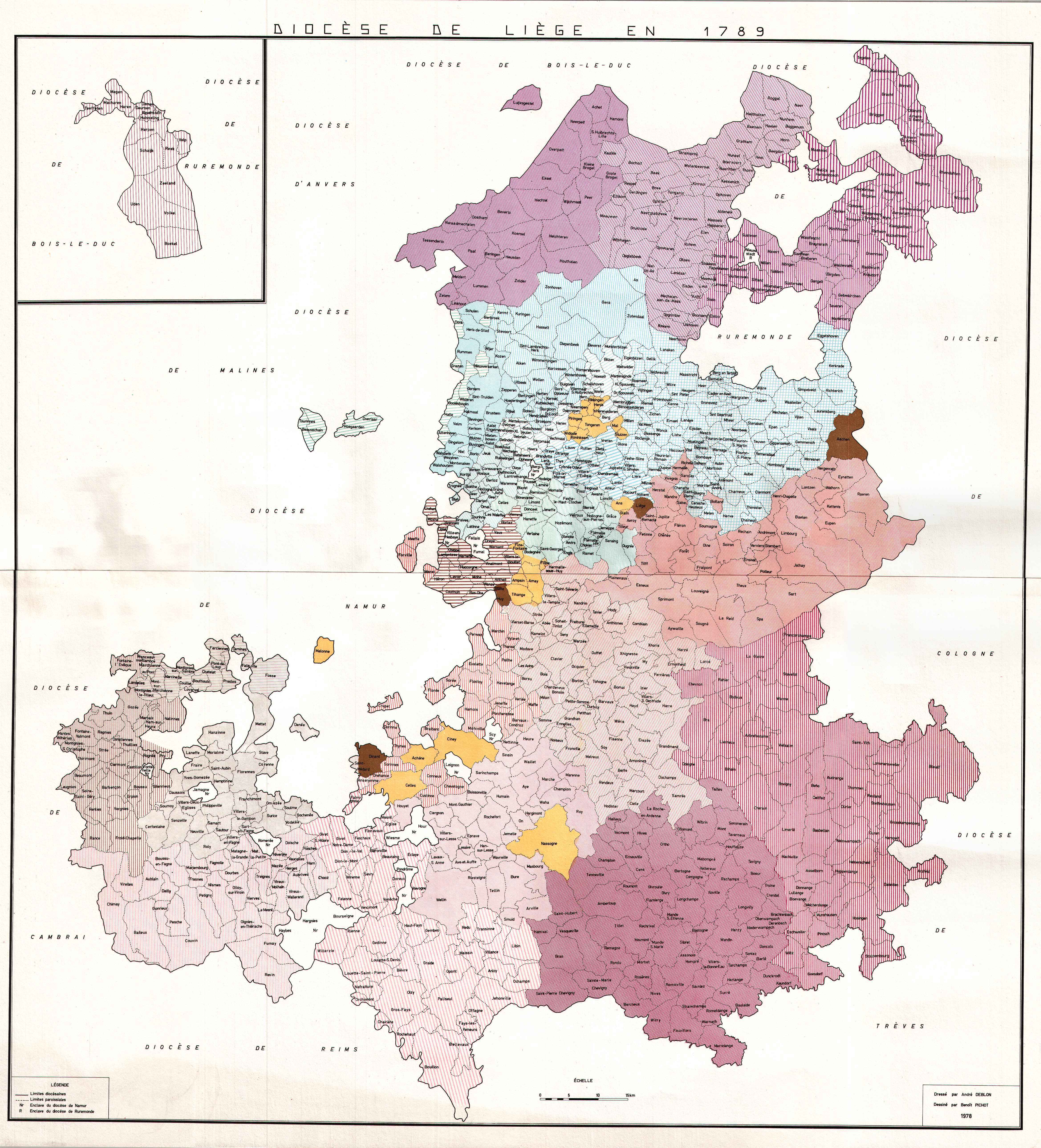 Histoire du village - Carte de la principauté de Liège